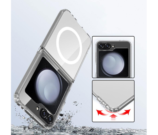 TECH-PROTECT FLEXAIR HYBRID MAGSAFE GALAXY Z FLIP 6 / 7 FE CLEAR 5906302330621 - 1347830 - zdjęcie 3